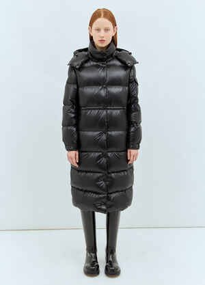 Moncler Cavettaz Long Down Coat Black mon0258020