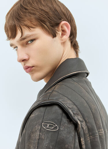 Diesel L-Albert Leather Jacket Black dsl0158001
