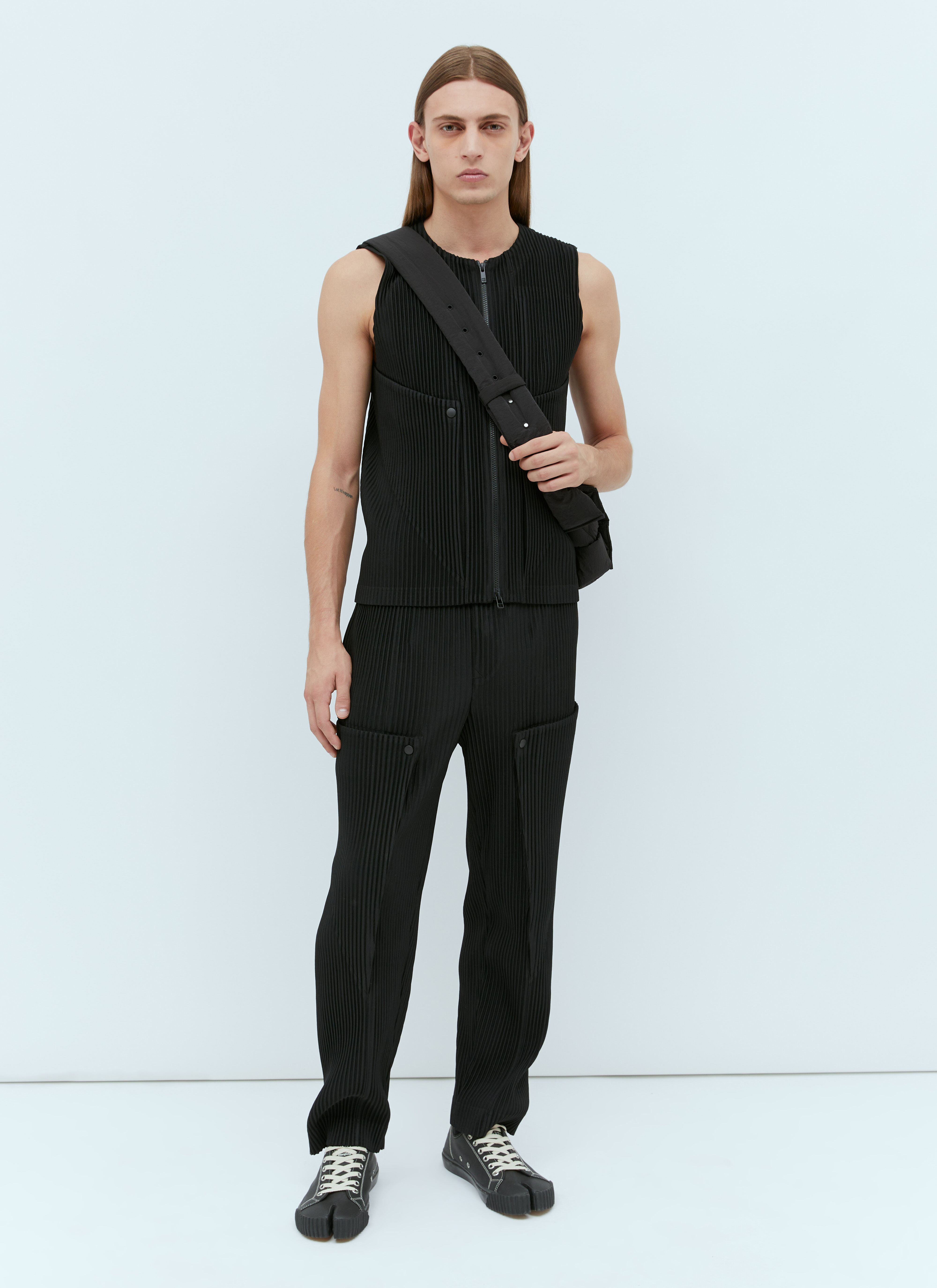 ずっと気になってた Homme Construction Panel Unfold Men's' Miyake Issey Plissé パンツ
