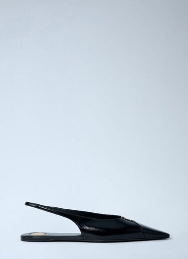 Saint Laurent Babylon 00 Slingback Ballerina Flats Black sla0261082
