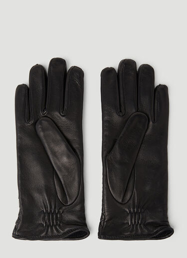 Bottega Veneta Intrecciato Leather Gloves Black bov0253071