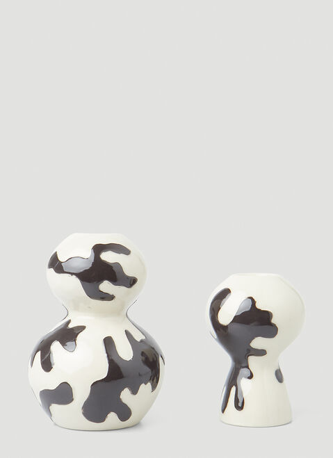 Marloe Marloe Set of Two Sanur Round Candle Holders Brown rlo0353003