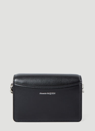 Alexander McQueen Four Ring Mini Clutch Bag Black amq0248032