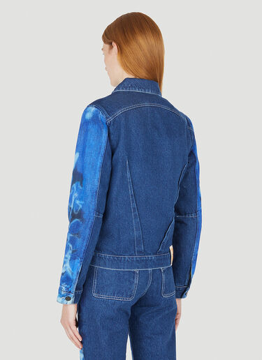 Paula Canovas del Vas Printed Denim Jacket Blue pcd0248001