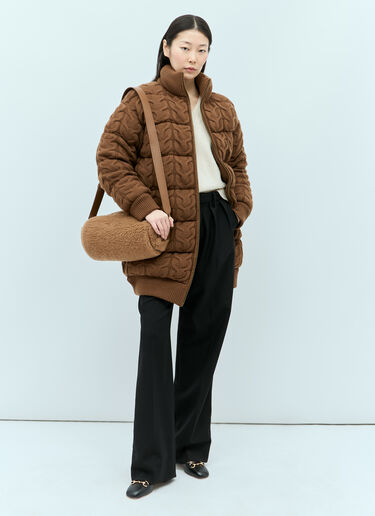 Max Mara Medium Teddy Shoulder Bag Camel max0254059