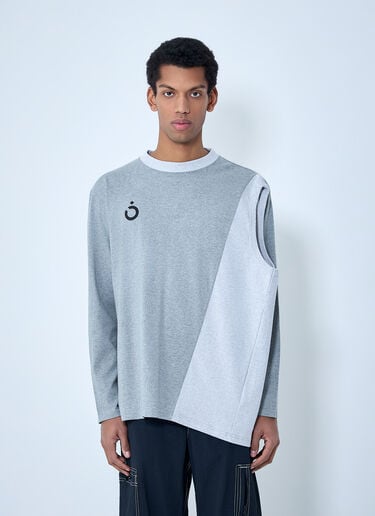 NÒMARYTHM TEXTILE Asymmetrical Long Sleeve Top Grey nma0162002