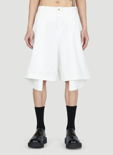 Comme Des Garçons Homme Plus Skirt Shorts White hpl0152011