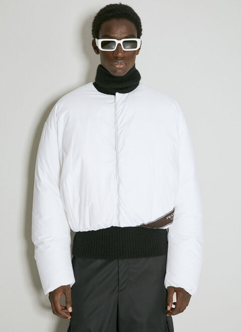 Prada Padded Bomber Jacket Grey pra0153011