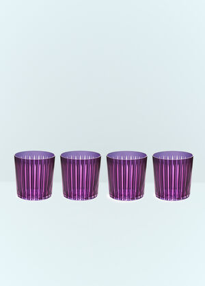 L'Objet Set Of Four Prism Cocktail Glasses Gold wps0644163