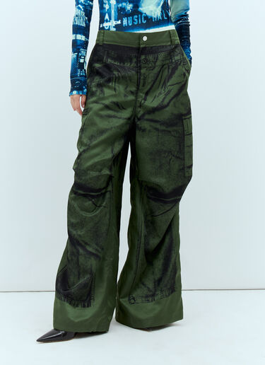 Jean Paul Gaultier 错视画长裤  绿色 jpg0357005