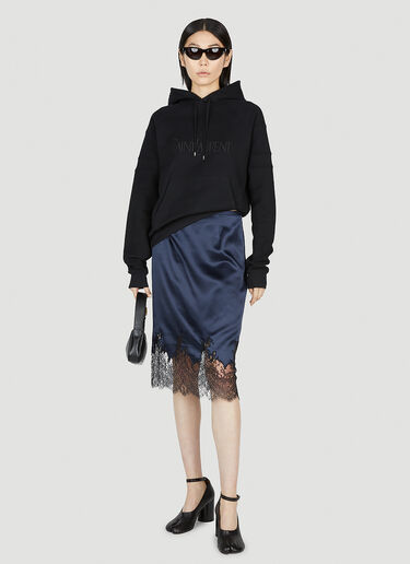 Saint Laurent Lace Skirt Blue sla0251032