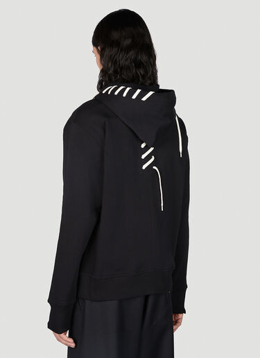Laced Hooded Sweatshirt Craig Green Laced Hooded Sweatshirt Black cgr0152005