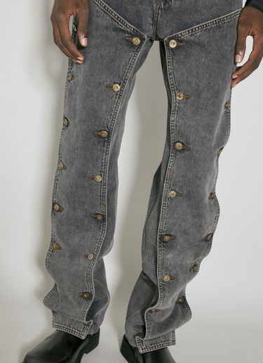 Evergreen Snap Off Jeans Y/PROJECT Evergreen Snap Off Jeans Black ypr0153007