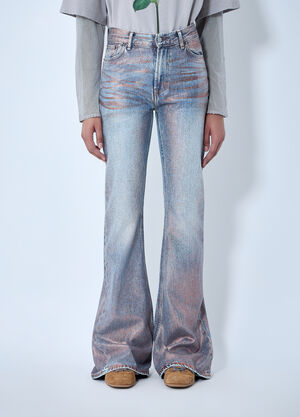 Acne Studios Fitted Glitter Jeans Blue acn0264019