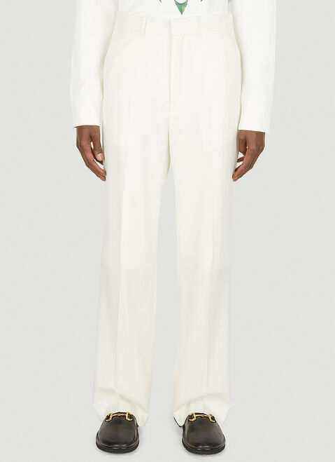 Casablanca Tailored Wide Leg Pants White cbl0147007