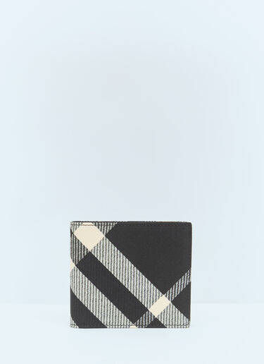 Burberry Check Bi-Fold Wallet Black bur0156022