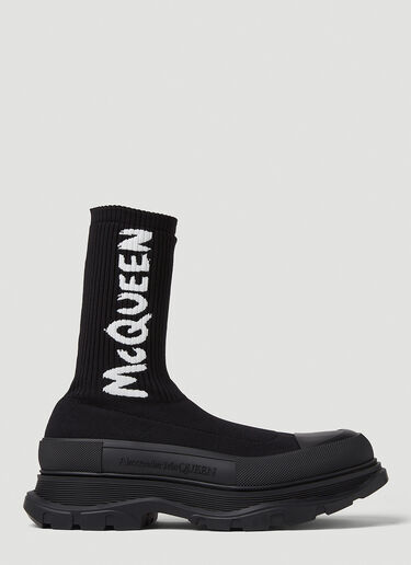 Alexander McQueen Tread Slick Sock Boots Black amq0149038