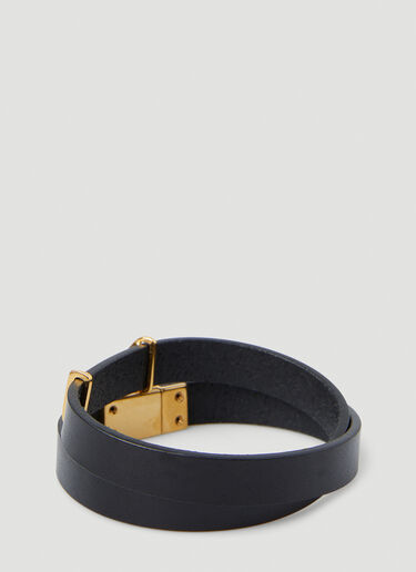 Saint Laurent Opyum Double Wrap Bracelet Black sla0349004