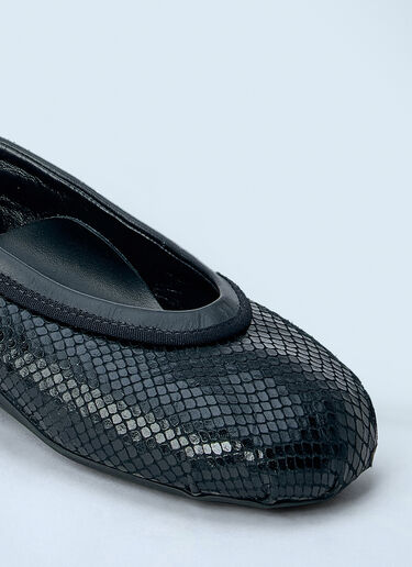 LN-CC® - Dries Van Noten: Mesh Ballet Flats - Black Dries Van Noten Mesh Ballet Flats Black dvn0265025
