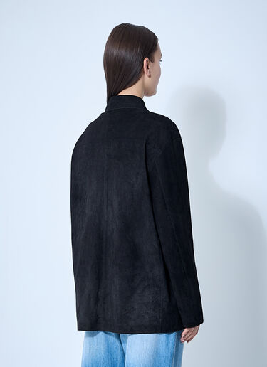 The Row Suede Theon Jacket Black row0260011