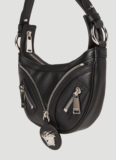 Versace Repeat Small Hobo Bag Black vrs0252023