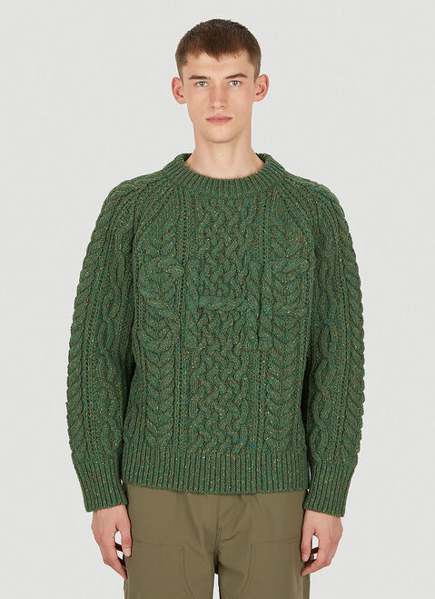 Lanvin Cable Knit Sweater Multicolour lnv0153001