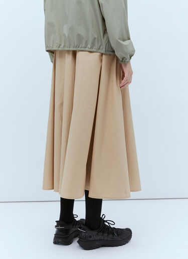 Moncler 府绸中长半裙 米 mon0256017