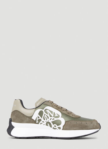 Alexander McQueen Sprint Runner Sneakers Khaki amq0151048