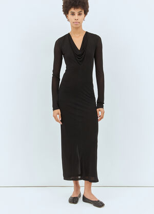Chloé Draped V-Neck Maxi Dress Off white chl0257041