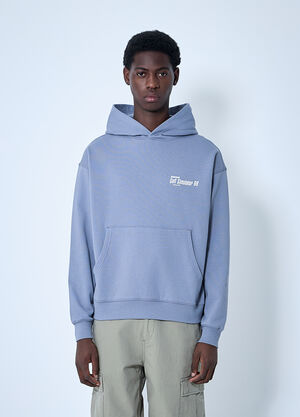 Metalwood Logo Print Hooded Sweatshirt Purple met0160002
