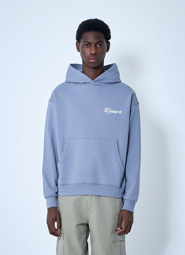 Metalwood Logo Print Hooded Sweatshirt Purple met0160002