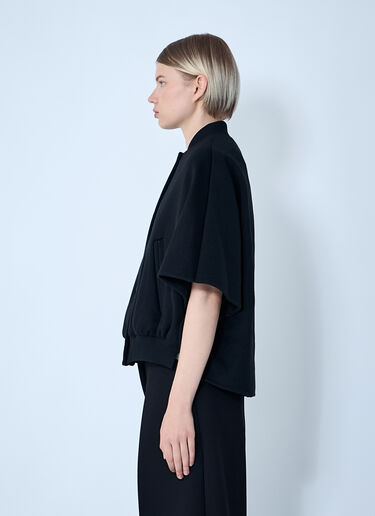 Max Mara Cashmere Cropped Sleeve Jacket Black max0261029