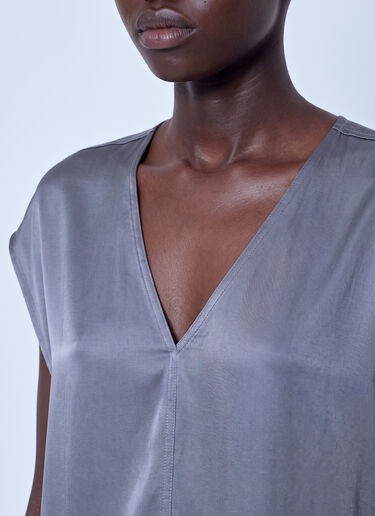 LN-CC® - Rick Owens: Arrowhead Gown - Grey Rick Owens Arrowhead Gown Grey ric0265010