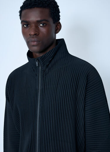 Homme Plissé Issey Miyake Pleated Jacket Black hmp0162009