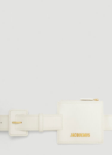 Jacquemus La Ceinture Porte Monnaie Belt White jac0242079