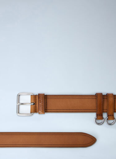 LN-CC® - Miu Miu: Leather Belt - Brown Miu Miu Leather Belt Brown miu0165014