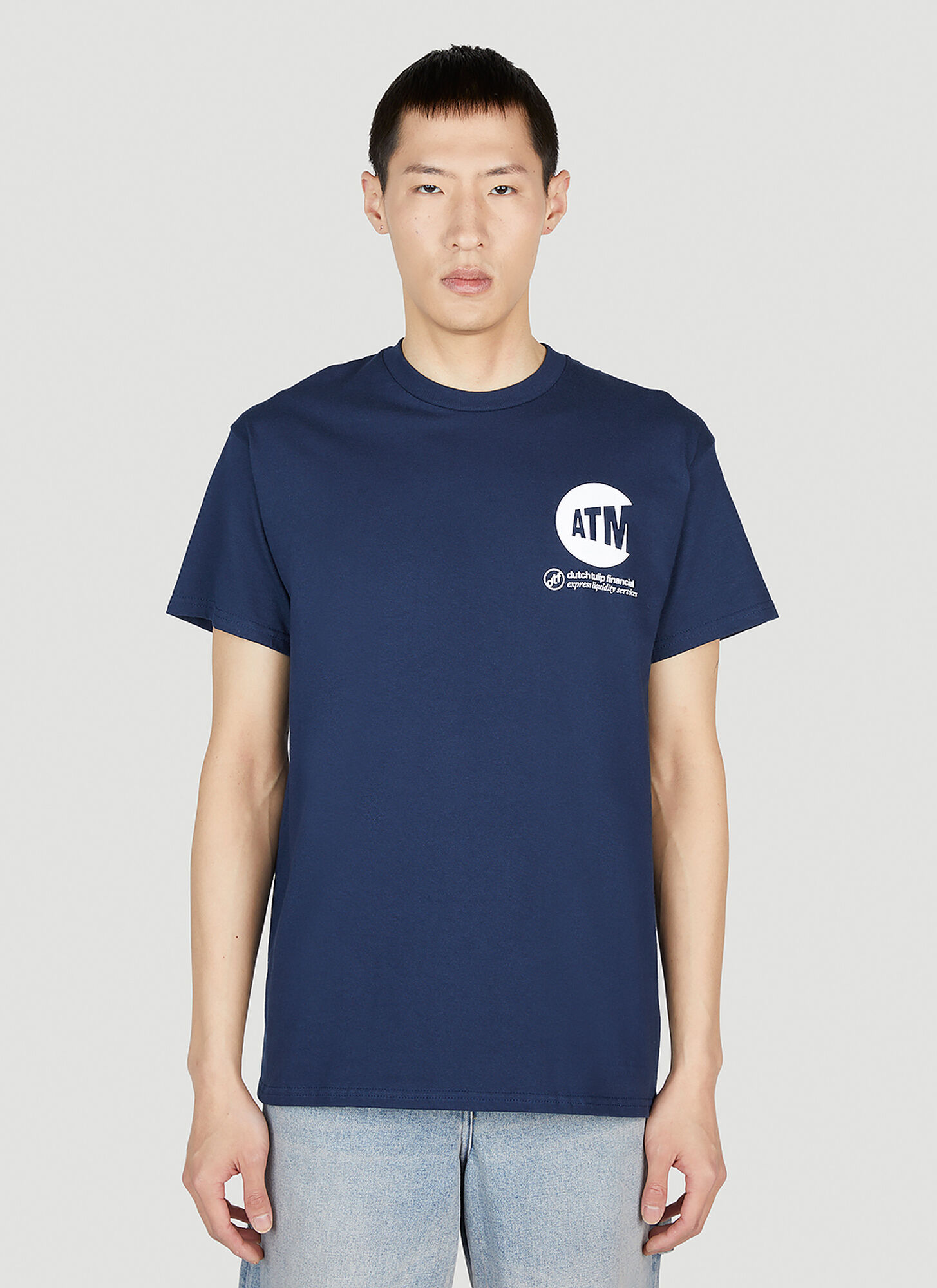 Dtf.nyc Atm Cash Only T-shirt Male Dark Blue