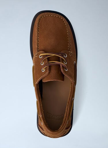 CAMPER Don Leather Boat Shoes Brown cmp0164010
