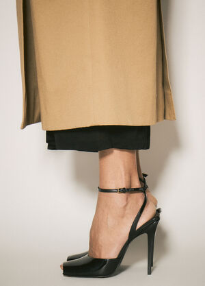 Saint Laurent La Scandale Patent Heels Black sla0259002