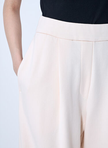 Dries Van Noten Cotton Track Pants Ecru dvn0260017