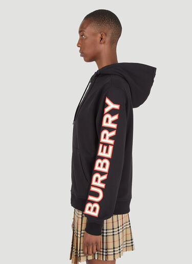 Burberry Rylee Logo Print Hooded Sweatshirt Black bur0246101