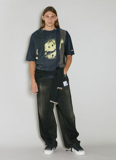 Maison Mihara Yasuhiro Embedded Denim Jeans Black mmy0154011