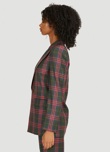 Vivienne Westwood Lelio 格子西装外套 绿 vvw0249004