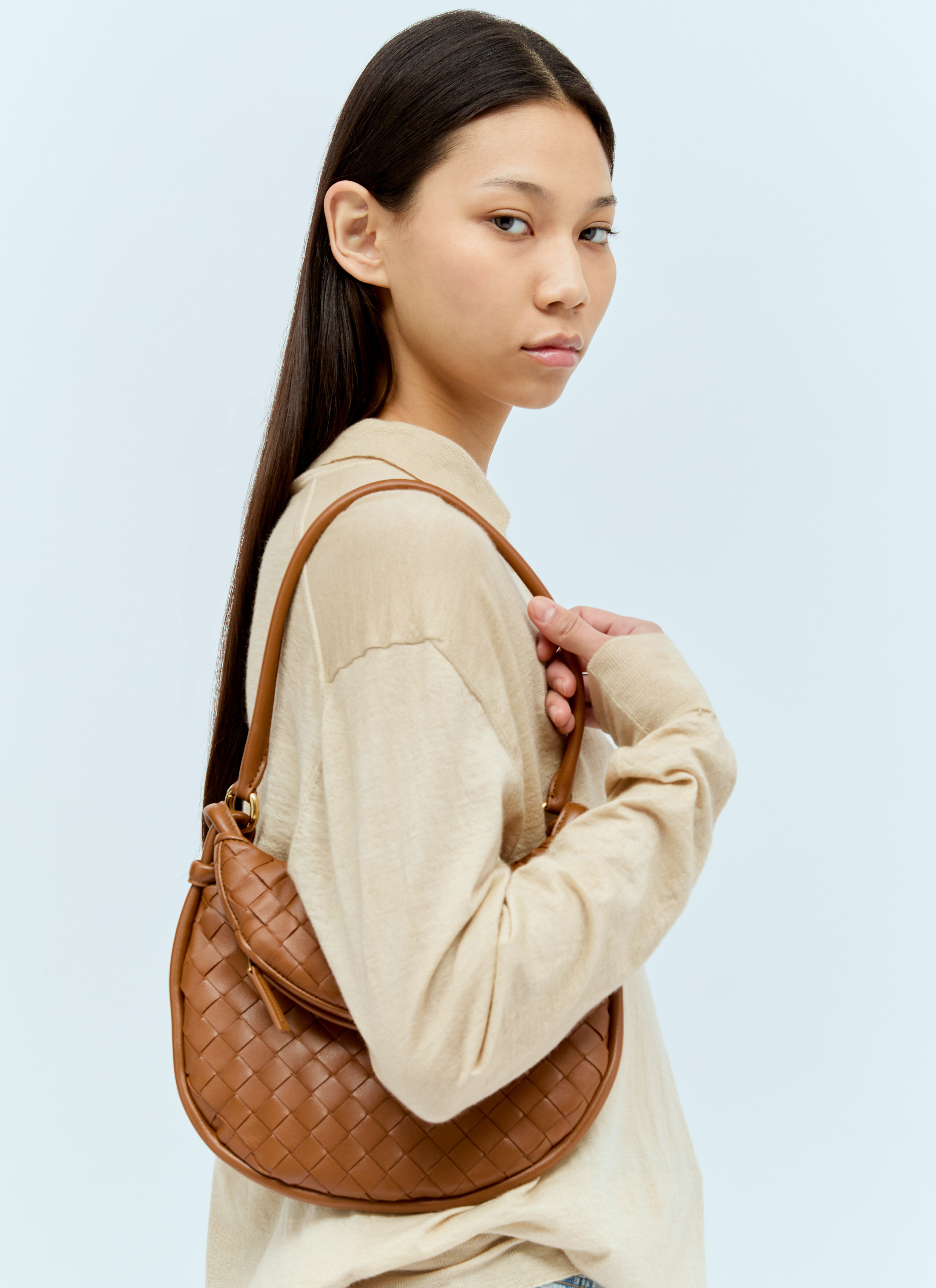 Bottega Veneta Women's' Small Gemelli Shoulder Bag in Brown | LN-CC®