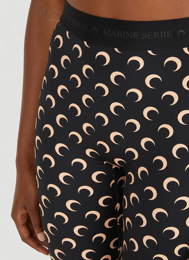 Marine Serre All Over Moon Leggings Black mrs0252013