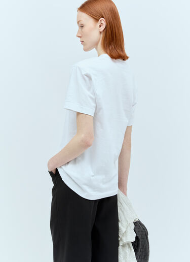 Comme Des Garçons PLAY Logo Patch T-Shirt White cpl0355012