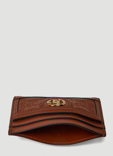 Gucci GG Matelassé Cardholder Brown guc0251125