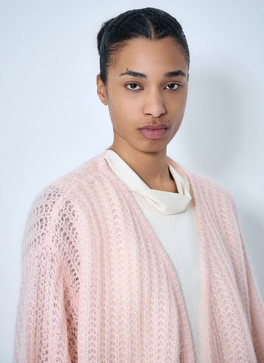 TOTEME Open Knit Cardigan Pink tot0264009