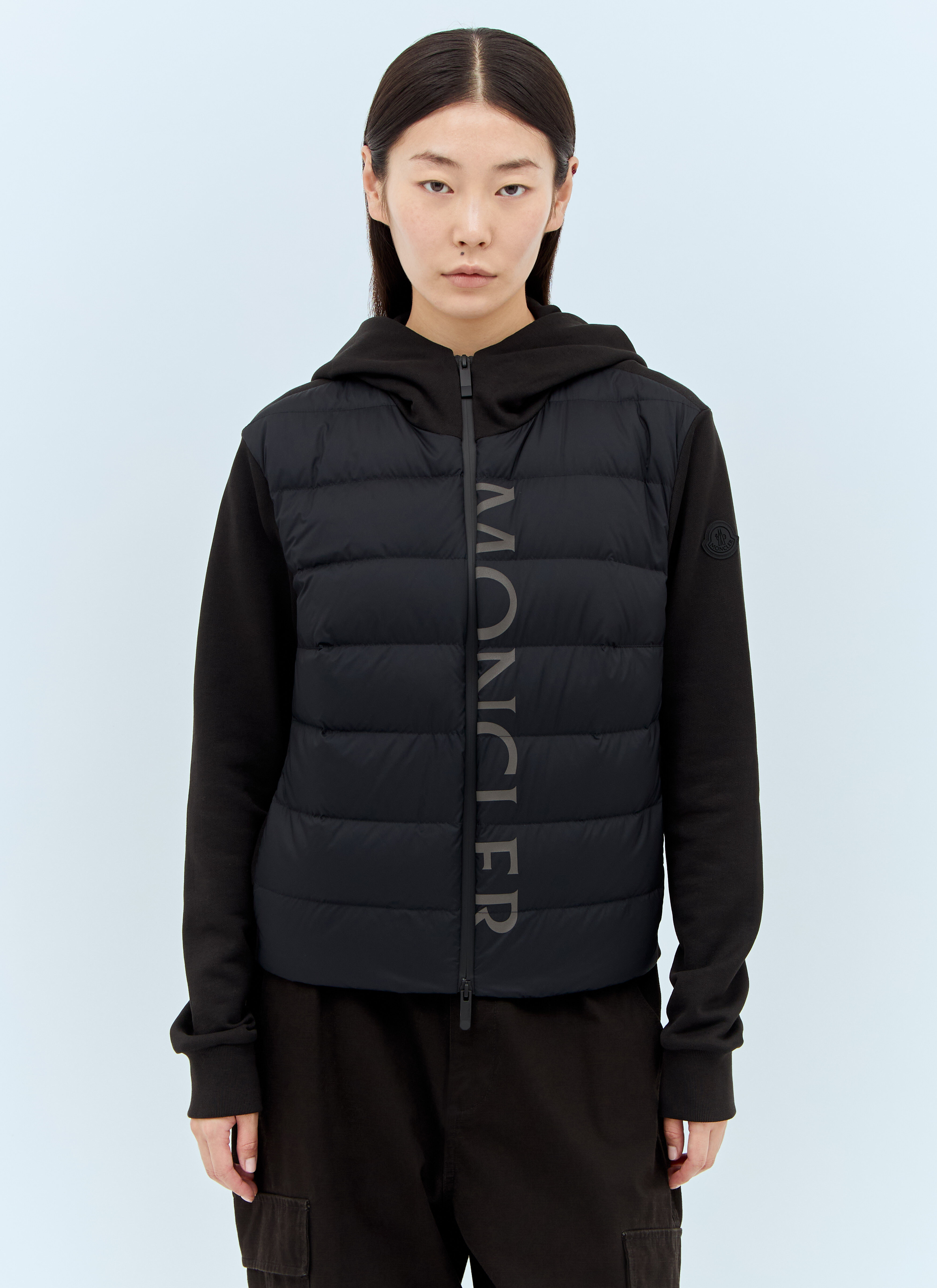 Moncler レディース パデッド ジップアップ カーディガン の Moncler レディース パデッド ジップアップ カーディガン の