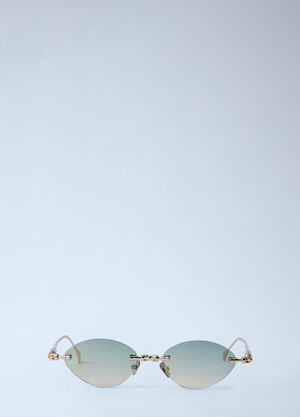 Kuboraum H65 Oval Sunglasses Gold kub0364004